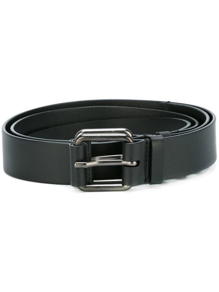 A.f.vandevorst Triple Buckle Belt, Women's, Size: Medium, Black, Calf Leather