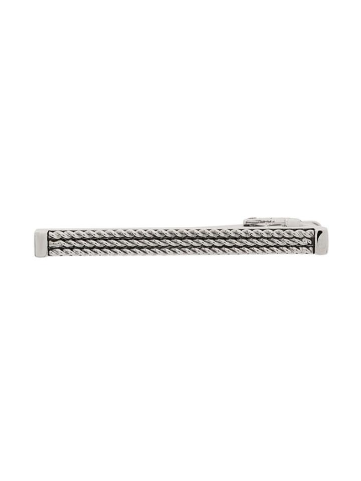 Tateossian Chain Detail Tie Clip - Silver