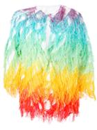 Ava Adore - Fringe Jacket - Women - Cotton/polyester - 44, Red, Cotton/polyester