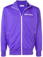Palm Angels Logo Embroidered Track Jacket - Purple