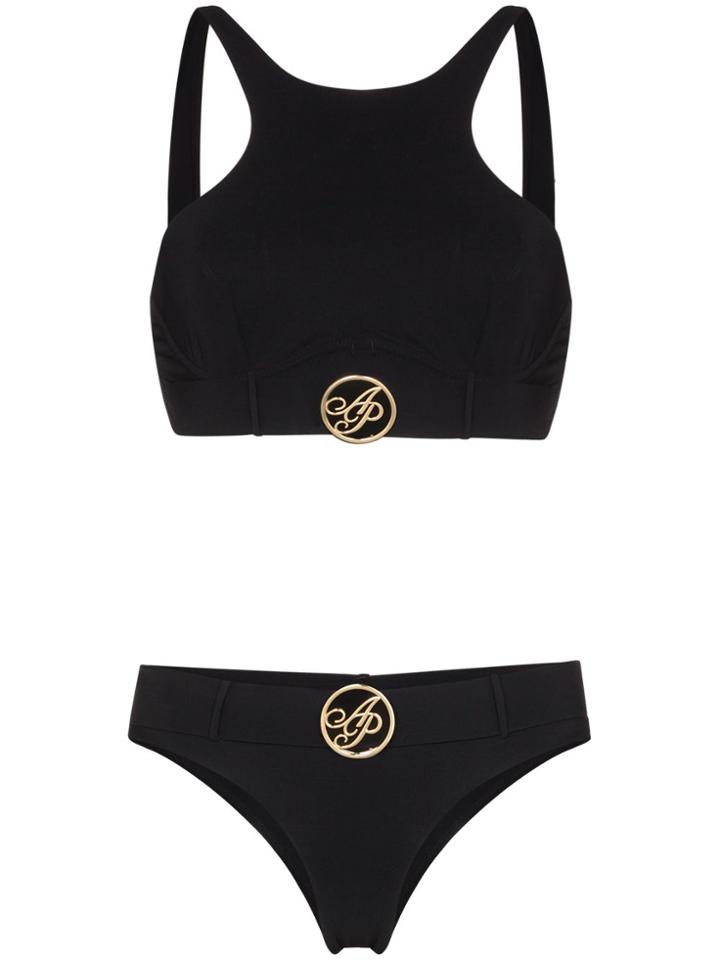 Agent Provocateur Laurella Logo Plaque Bikini - Black