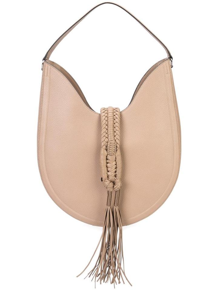Altuzarra Tassel Detail Shoulder Bag, Women's, Nude/neutrals, Leather