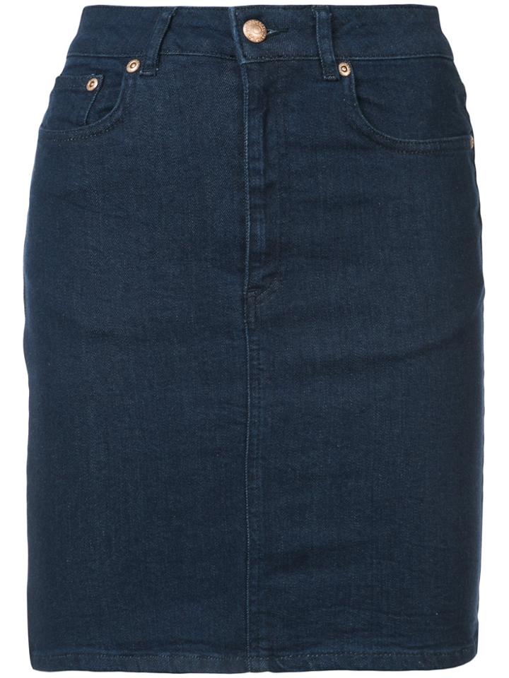 Won Hundred Fitted Denim Skirt - Blue