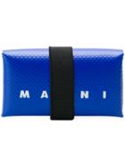 Marni Logo Card Wallet - Blue