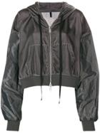 Unravel Project Velvet Hoodie Jacket - Grey