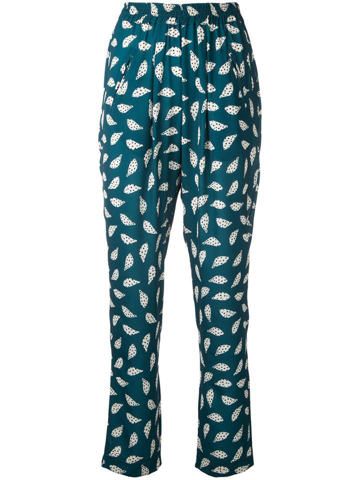 Maison Olga - 'alfonse' Pants - Women - Polyester/spandex/elastane - 1, Green, Polyester/spandex/elastane