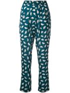 Maison Olga - 'alfonse' Pants - Women - Polyester/spandex/elastane - 1, Green, Polyester/spandex/elastane