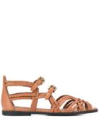 See By Chloé Braided Strappy Sandals - Brown