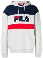 Fila Colour Block Hooded Sweatshirt - Grey