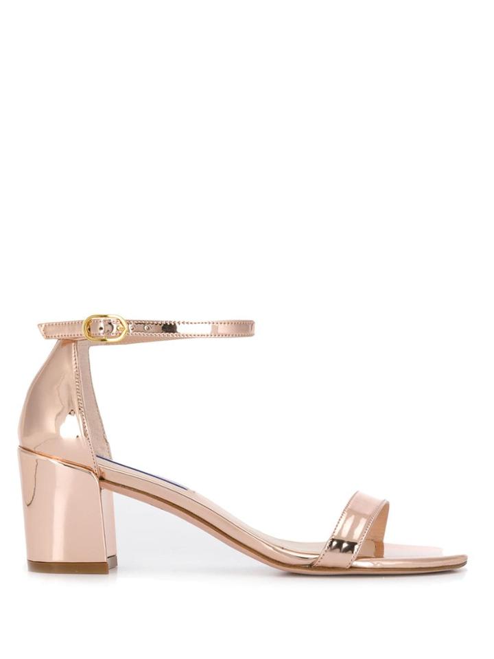 Stuart Weitzman The Simple Metallic Sandals - Gold