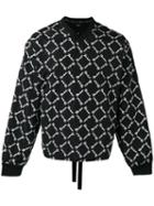 Ktz - Embroidered V-neck Sweatshirt - Men - Polyester - M, Black, Polyester