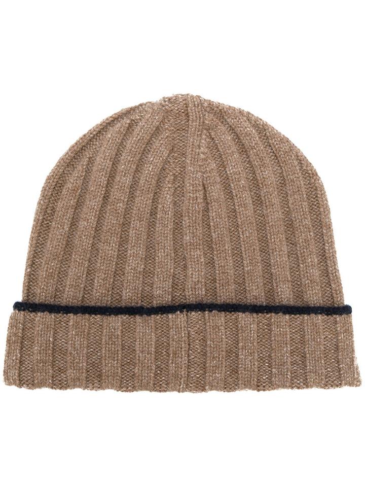 Brunello Cucinelli - Ribbed Cashmere Beanie - Men - Cashmere - Xl, Nude/neutrals, Cashmere