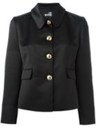 Love Moschino Classic Fitted Jacket, Women's, Size: 46, Black, Polyester/acetate/cotton