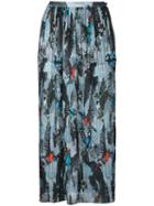 Markus Lupfer - Bird Print Pleated Skirt - Women - Polyester - S, Polyester