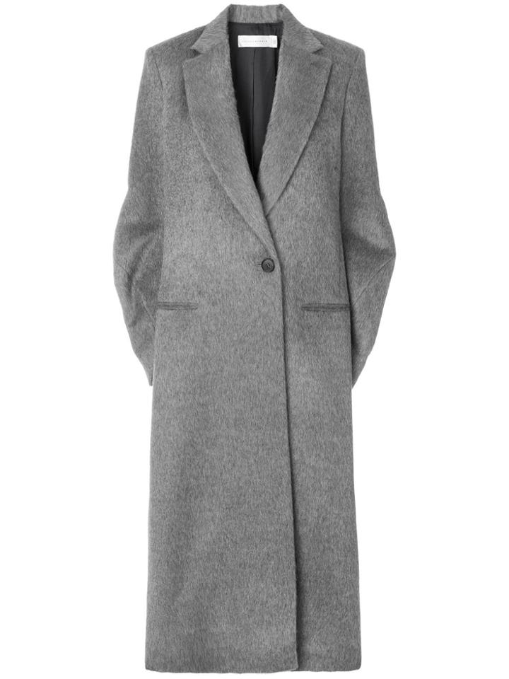 Victoria Beckham Single Breasted Coat - Grey