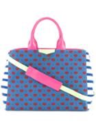 Muveil - Multi-pattern Tote Bag - Women - Cotton - One Size, Blue, Cotton