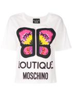 Boutique Moschino Logo Print T-shirt - White