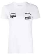 Chiara Ferragni Embroidered Eyes T-shirt - White