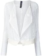 Giorgio Brato Draped Jacket, Women's, Size: 42, White, Leather