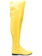 Alberta Ferretti Vinyl Boots - Yellow