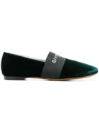 Givenchy Logo Mules - Green