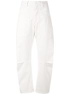 Nili Lotan Baggy Fit Jeans - White
