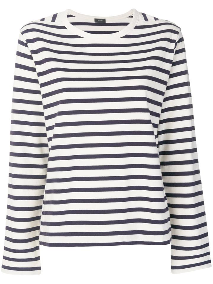 Joseph Striped Sweatshirt - White