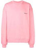 Ader Error Oversized Logo Sweatshirt - Pink & Purple