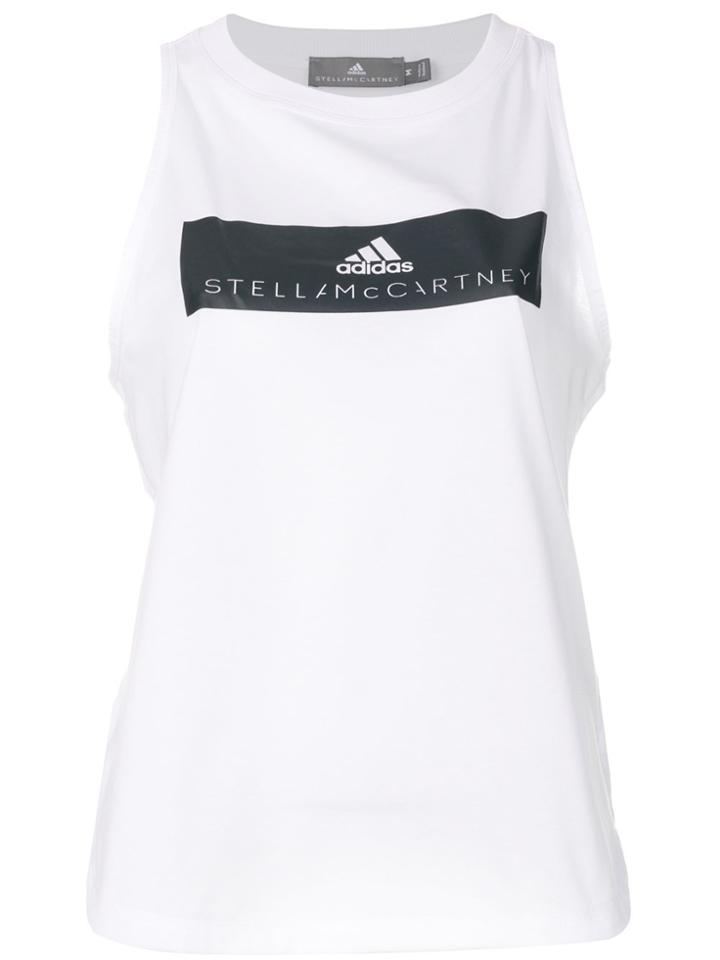 Adidas By Stella Mccartney Essential Logo Tank Top - White