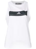 Adidas By Stella Mccartney Essential Logo Tank Top - White