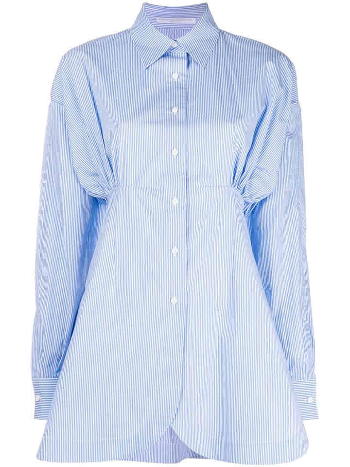Ermanno Scervino Ruched Detail Shirt - Blue