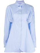 Ermanno Scervino Ruched Detail Shirt - Blue