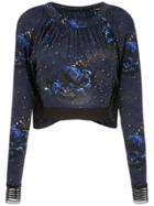 À La Garçonne Night Cropped Top - Blue