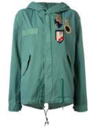 Mr & Mrs Italy Multi-patch Parka, Women's, Size: Xxs, Green, Cotton/polyester/polyamide/wool