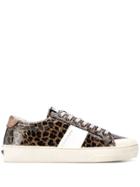 Moa Master Of Arts Animal-print Low-top Sneakers - Brown