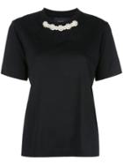 Simone Rocha Pearl Embellished T-shirt - Black