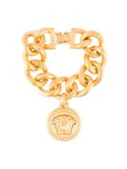 Versace 'medusa' Sovereign Bracelet, Women's, Size: Medium, Metallic
