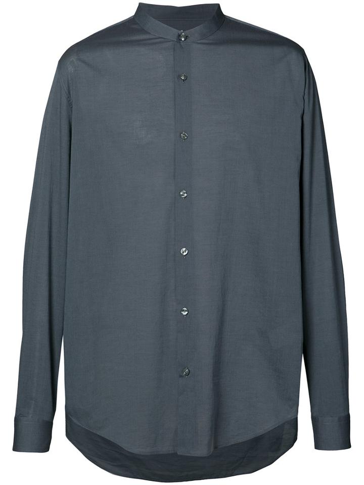 Vince - Classic Shirt - Men - Cotton - M, Grey, Cotton
