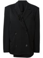 Yohji Yamamoto Vintage Double Breasted Blazer, Women's, Size: Medium, Black