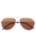 Dolce & Gabbana Eyewear Aviator Tinted Sunglasses - Metallic