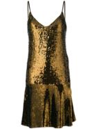 Twin-set Sequinned Shift Dress - Gold