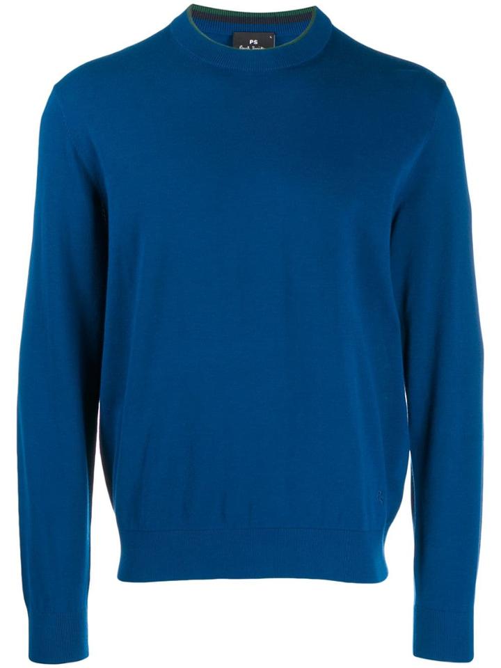 Ps Paul Smith Slim Jumper - Blue