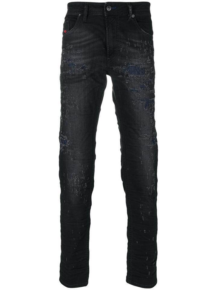 Diesel - Thommer Jeans - Men - Cotton/spandex/elastane - 33/32, Black, Cotton/spandex/elastane