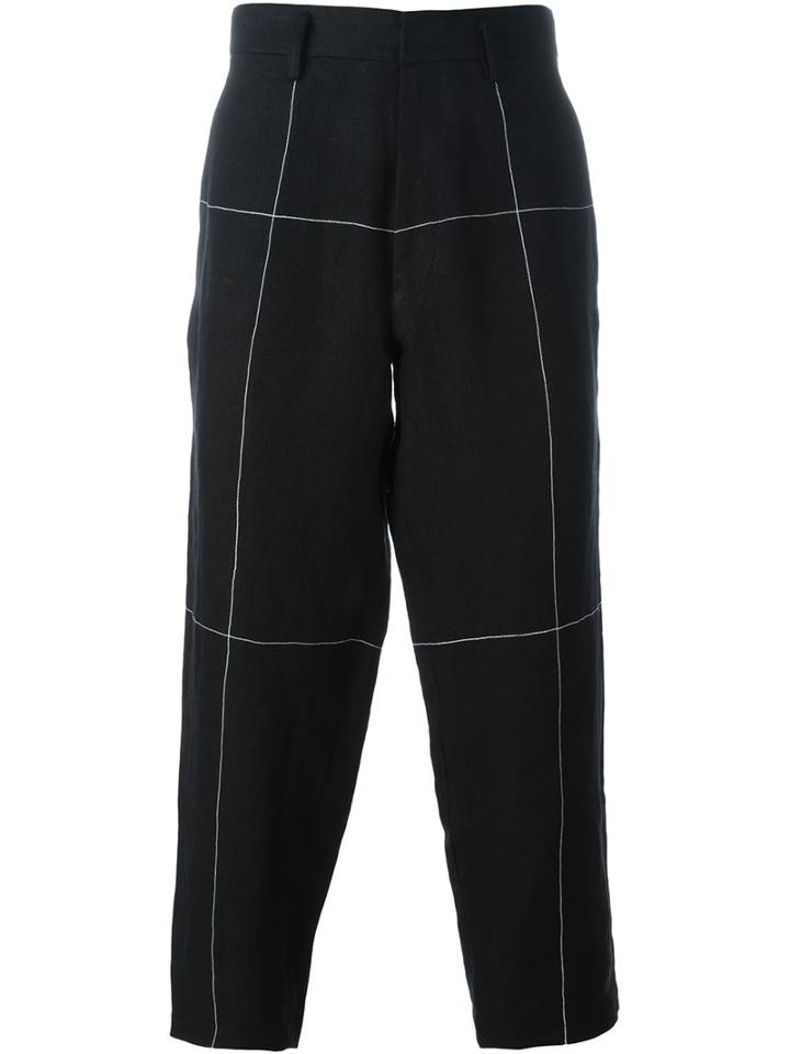 Aganovich Block Stitched Trousers