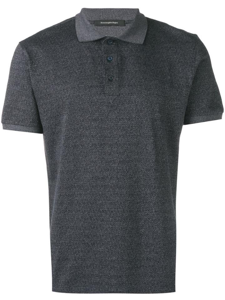 Ermenegildo Zegna Piqué Polo Shirt - Blue