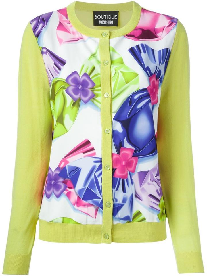 Boutique Moschino Sweets Print Cardigan