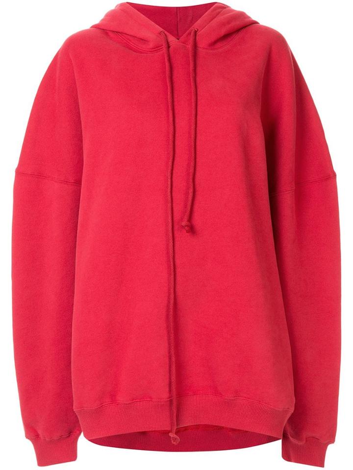 We11done Back Logo Hoodie - Red