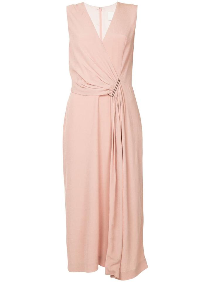 Dion Lee Side Gathered Midi Dress - Pink