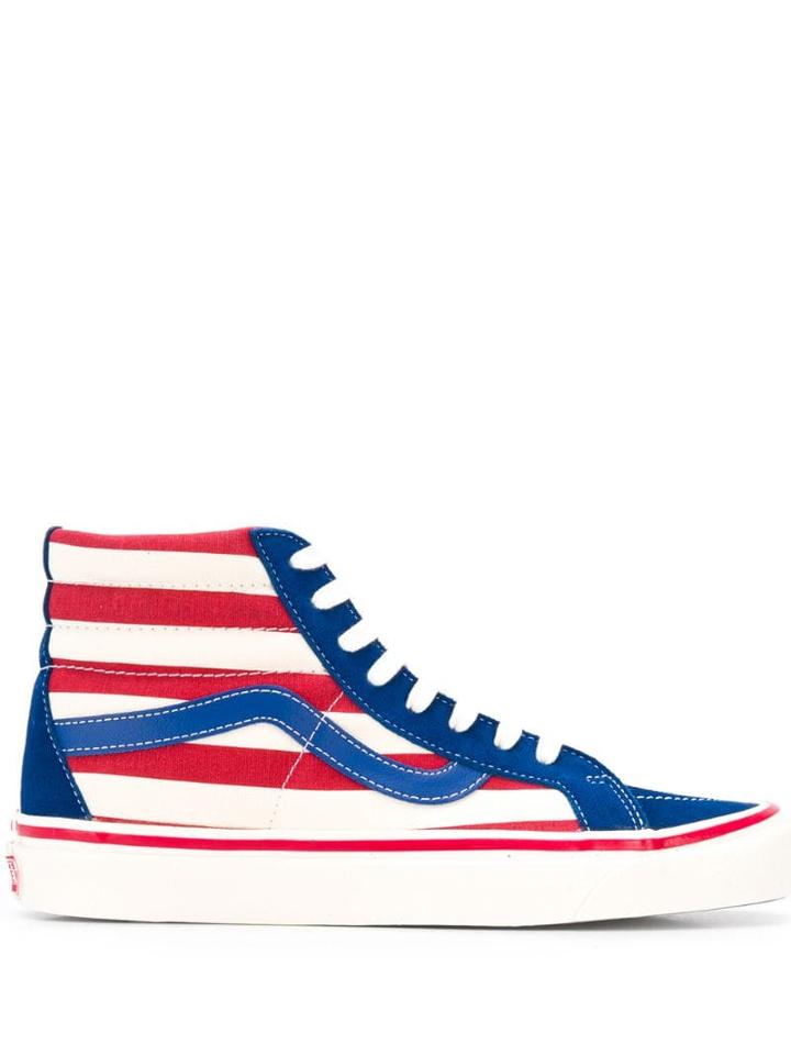 Vans Ankle Striped Sneakers - Blue