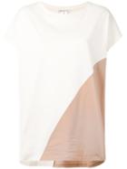Stefano Mortari Contrast Top, Women's, Size: 44, Nude/neutrals, Cotton